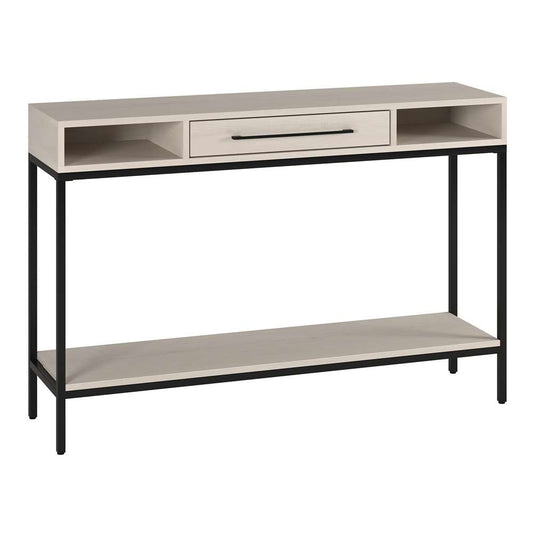 Hudson & Canal - Arroyo 45in Wide Rectangular Console Table in Blackened Bronze/Alder White - AT2152 veiw 1