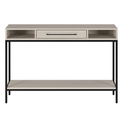 Hudson & Canal - Arroyo 45in Wide Rectangular Console Table in Blackened Bronze/Alder White - AT2152 veiw 2
