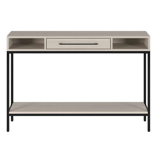 Hudson & Canal - Arroyo 45in Wide Rectangular Console Table in Blackened Bronze/Alder White - AT2152 veiw 2
