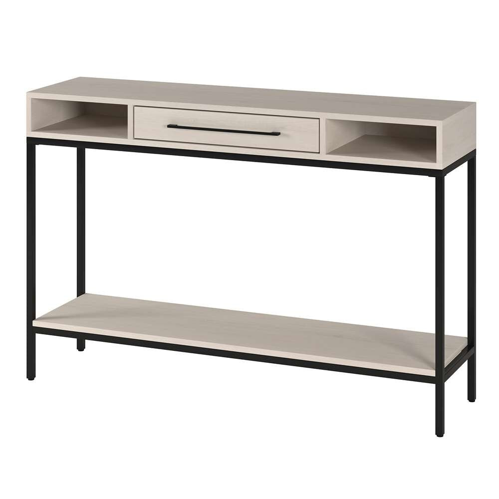 Hudson & Canal - Arroyo 45in Wide Rectangular Console Table in Blackened Bronze/Alder White - AT2152 veiw 3