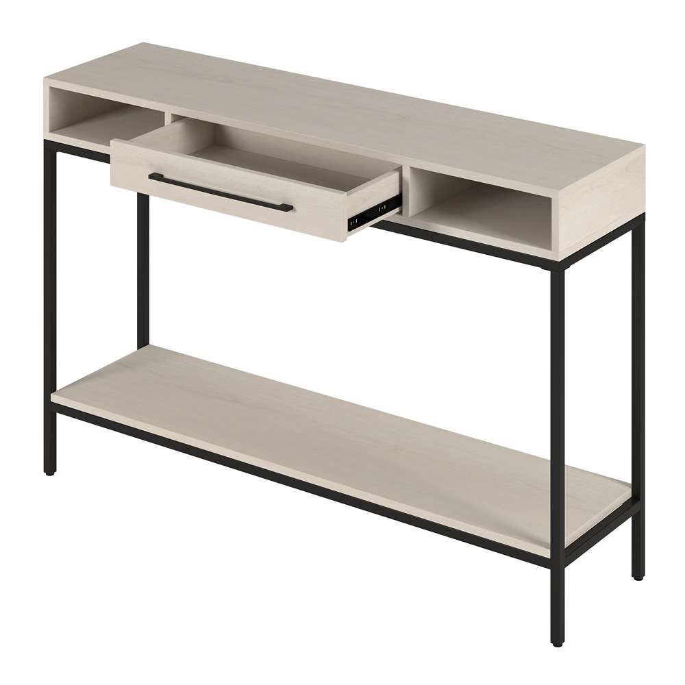 Hudson & Canal - Arroyo 45in Wide Rectangular Console Table in Blackened Bronze/Alder White - AT2152 veiw 4