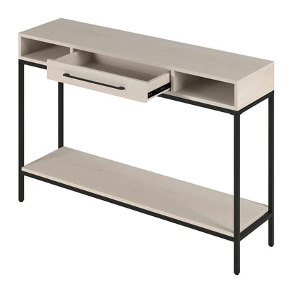Hudson & Canal - Arroyo 45in Wide Rectangular Console Table in Blackened Bronze/Alder White - AT2152 veiw 4