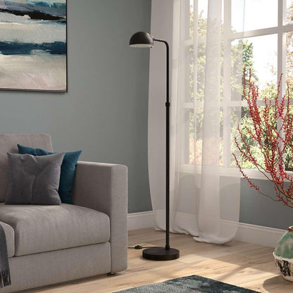 Hudson & Canal - Arundel 66in Tall Integrated LED Floor Lamp with Metal Shade in Blackened Bronze - FL1580 veiw 2
