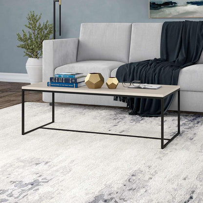 Hudson & Canal - Boone 47in Wide Rectangular Coffee Table in Alder White - CT2100 veiw 6