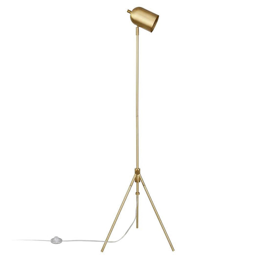 Hudson & Canal - Bruno Tripod Floor Lamp with Metal Shade in Brass/Brass - FL0746 veiw 1