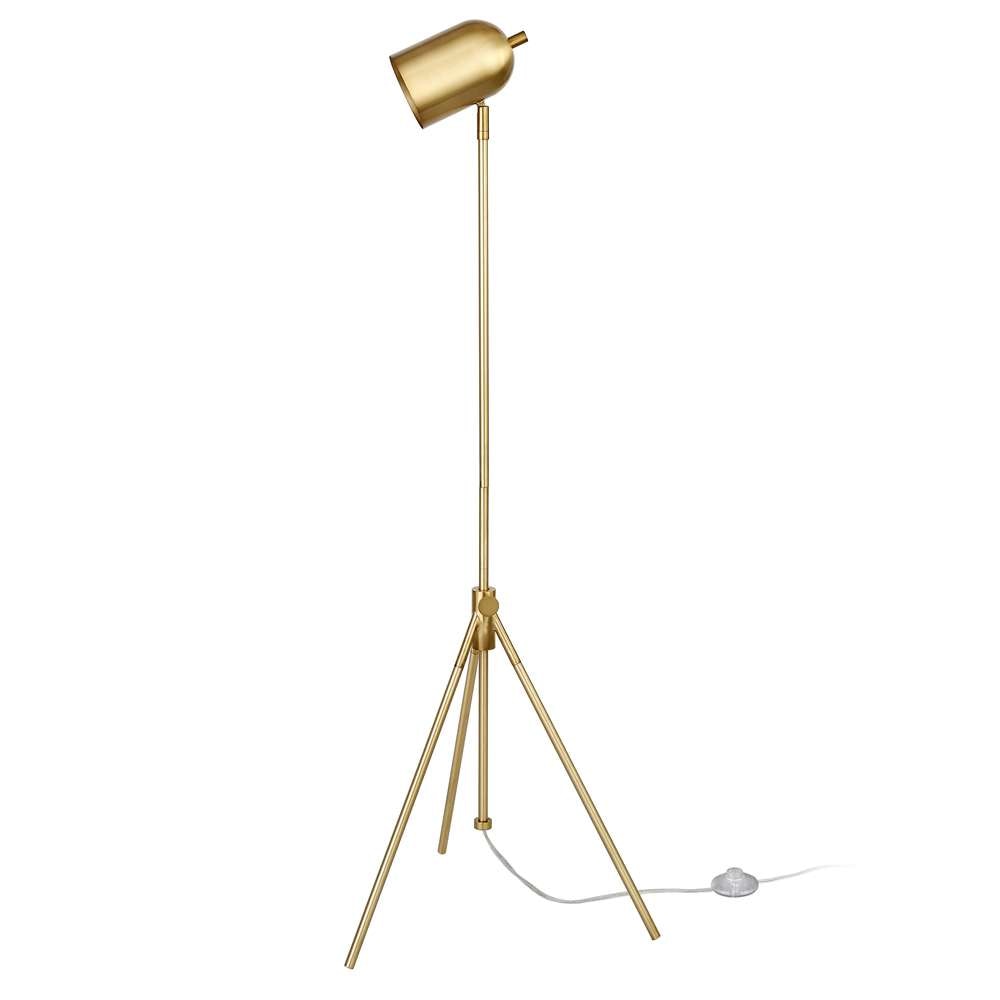 Hudson & Canal - Bruno Tripod Floor Lamp with Metal Shade in Brass/Brass - FL0746 veiw 3