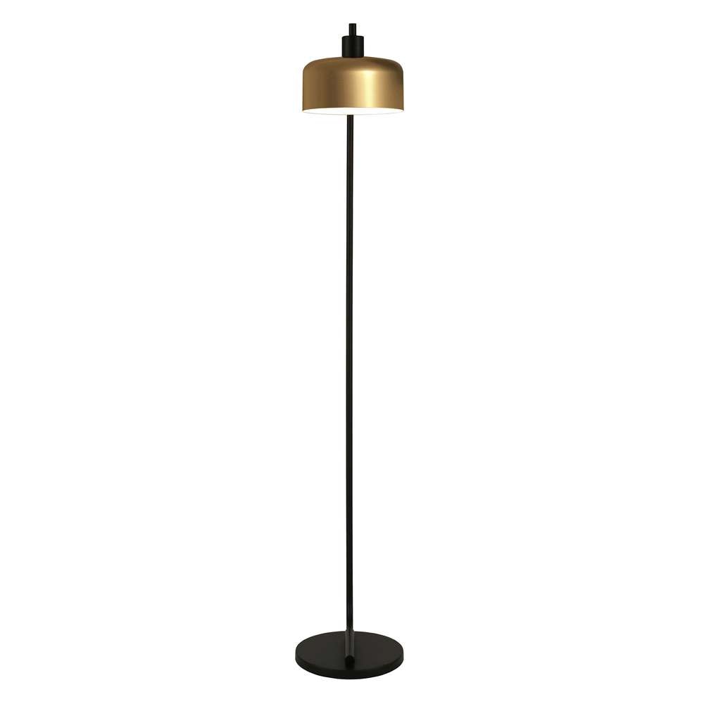 Hudson & Canal - Cadmus 57in Tall Floor Lamp with Metal Shade in Blackened Bronze/Brass/Brass - FL0083 veiw 4