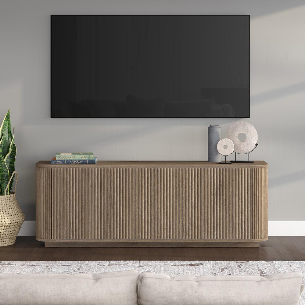 Hudson & Canal - Canton Rectangular TV Stand for TVs up to 75in in Antiqued Gray Oak - TV2274 veiw 5