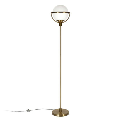 Hudson & Canal - Cieonna Globe & Stem Floor Lamp with Glass Shade in Brass/White - FL0287 veiw 3