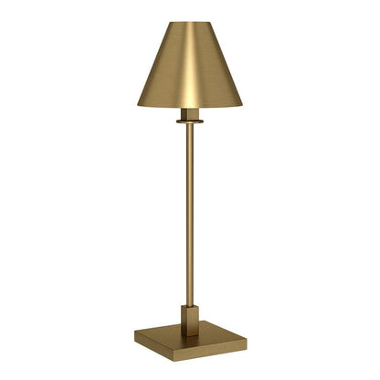 Hudson & Canal - Clement 28in Tall Table Lamp with Metal Shade in Brass/Brass - TL1910 veiw 1