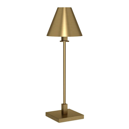Hudson & Canal - Clement 28in Tall Table Lamp with Metal Shade in Brass/Brass - TL1910 veiw 1