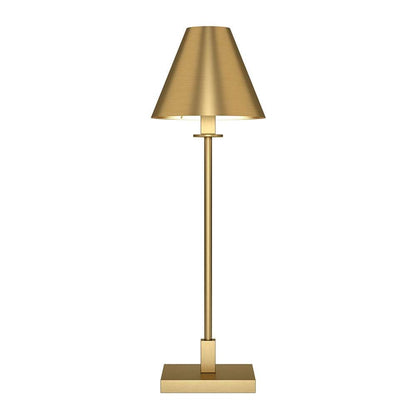 Hudson & Canal - Clement 28in Tall Table Lamp with Metal Shade in Brass/Brass - TL1910 veiw 3