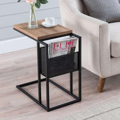 Hudson & Canal - Clyde 20 Wide Rectangular Side Table in Blackened Bronze - ST0564 veiw 2