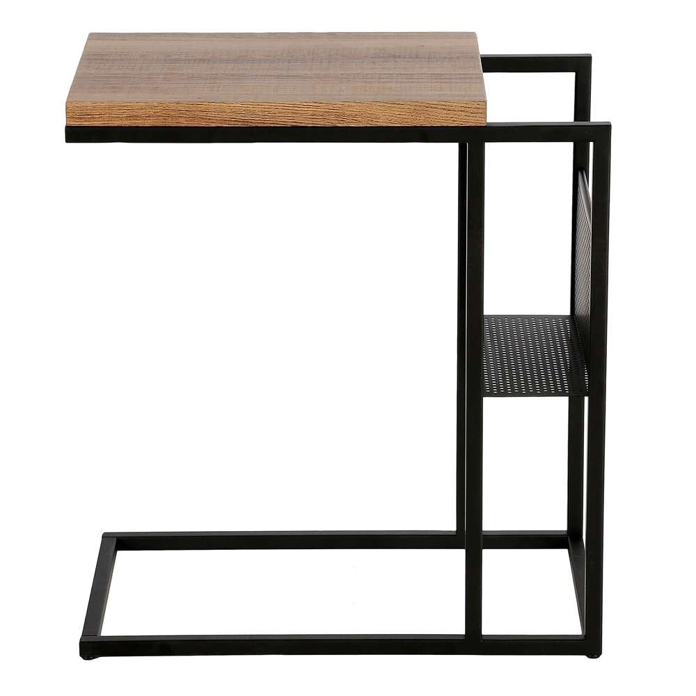 Hudson & Canal - Clyde 20 Wide Rectangular Side Table in Blackened Bronze - ST0564 veiw 3