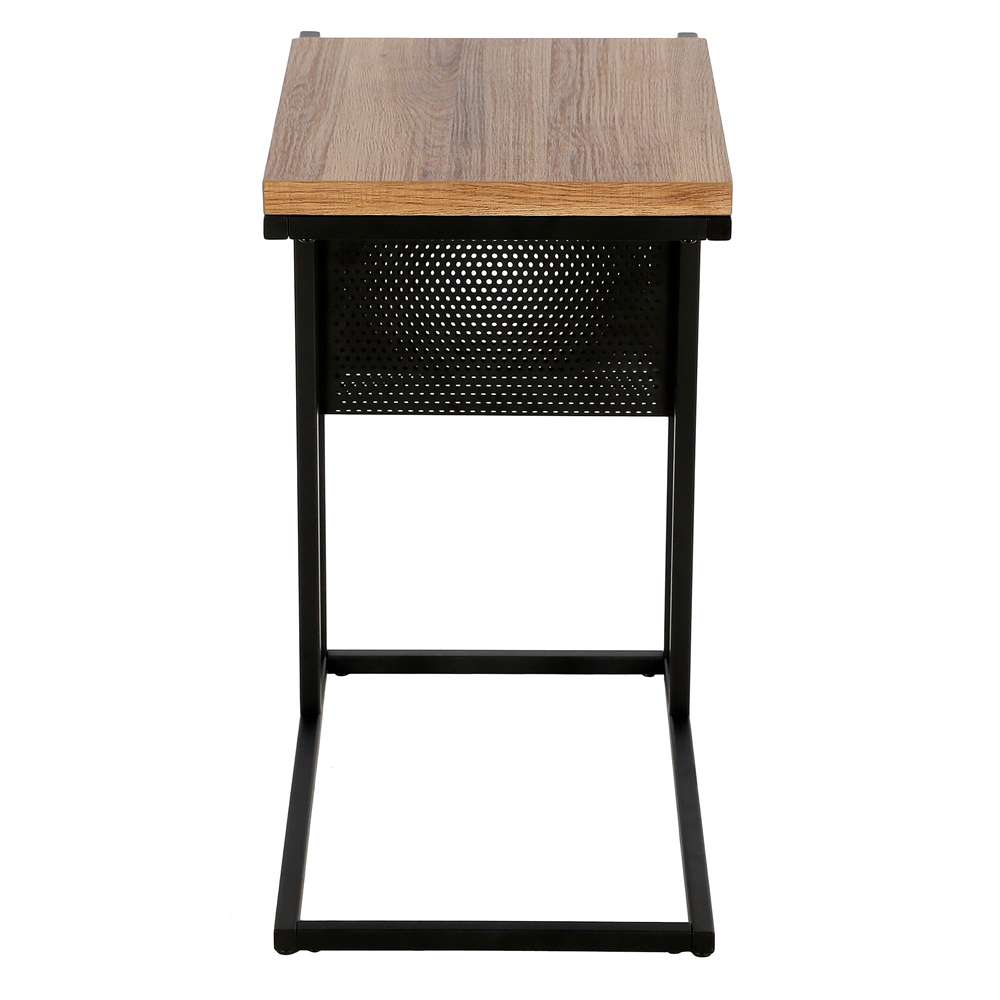 Hudson & Canal - Clyde 20 Wide Rectangular Side Table in Blackened Bronze - ST0564 veiw 4