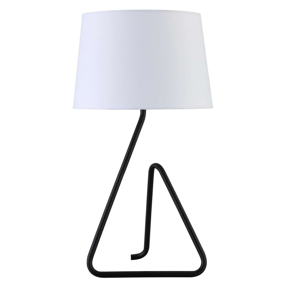 Hudson & Canal - Cora 22in Metal Table Lamp with Fabric Shade in Blackened Bronze - TL1730 veiw 1