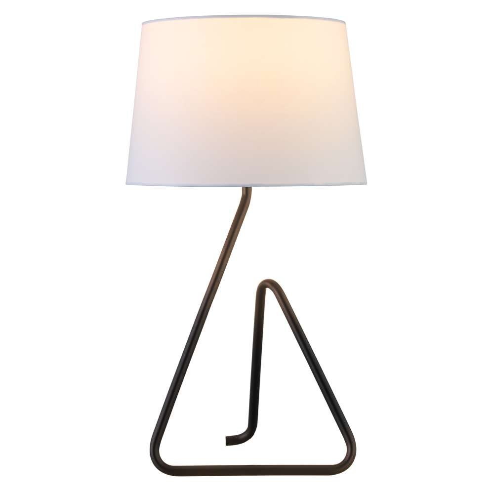 Hudson & Canal - Cora 22in Metal Table Lamp with Fabric Shade in Blackened Bronze - TL1730 veiw 3