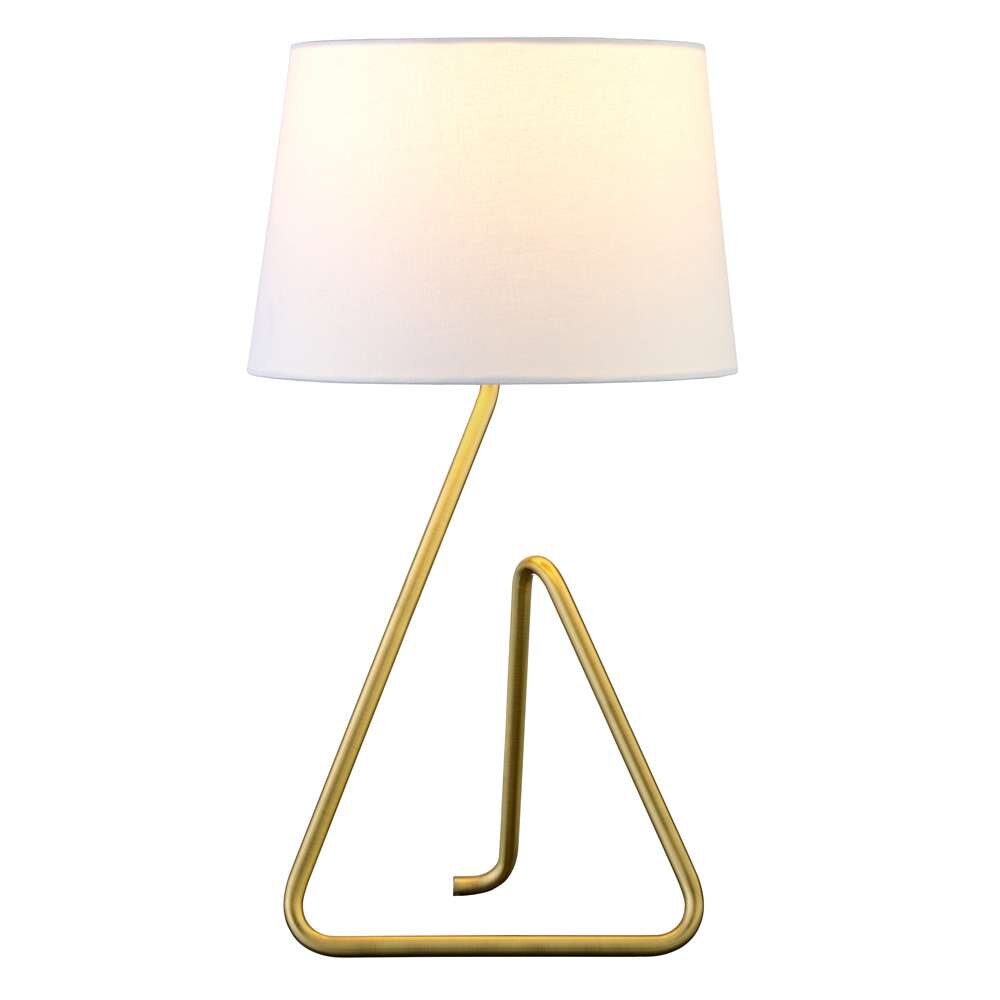Hudson & Canal - Cora 22in Metal Table Lamp with Fabric Shade in Brushed Brass - TL1731 veiw 3