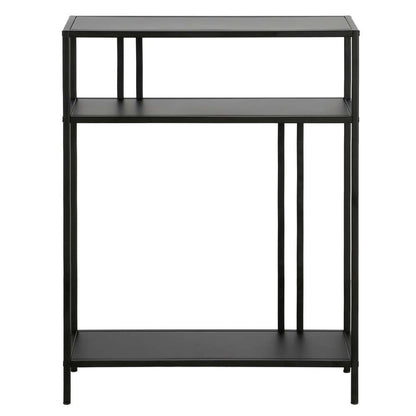 Hudson & Canal - Cortland 22in Wide Rectangular Console Table with Metal Shelves in Blackened Bronze - AT1178 veiw 3