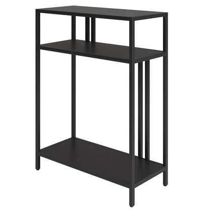 Hudson & Canal - Cortland 22in Wide Rectangular Console Table with Metal Shelves in Blackened Bronze - AT1178 veiw 4