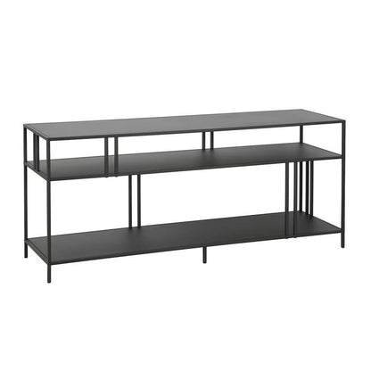 Hudson & Canal - Cortland Rectangular TV Stand with Metal Shelves for TVs up to 60in in Blackened Bronze - TV0543 veiw 1