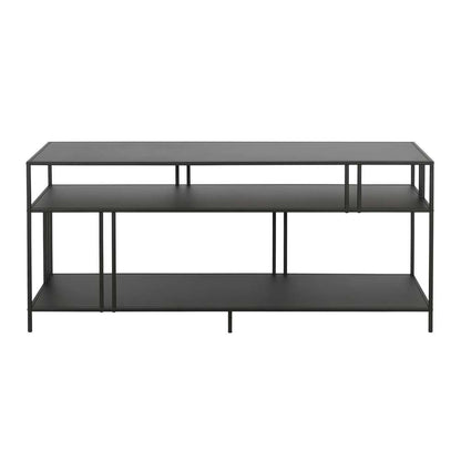 Hudson & Canal - Cortland Rectangular TV Stand with Metal Shelves for TVs up to 60in in Blackened Bronze - TV0543 veiw 3