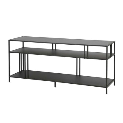 Hudson & Canal - Cortland Rectangular TV Stand with Metal Shelves for TVs up to 60in in Blackened Bronze - TV0543 veiw 4