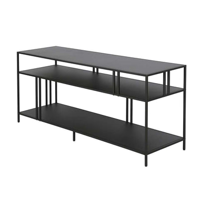 Hudson & Canal - Cortland Rectangular TV Stand with Metal Shelves for TVs up to 60in in Blackened Bronze - TV0543 veiw 5