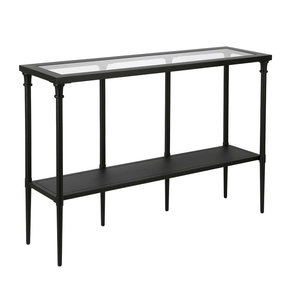 Hudson & Canal - Dafna 45in Wide Rectangular Console Table in Blackened Bronze - AT0413 veiw 1