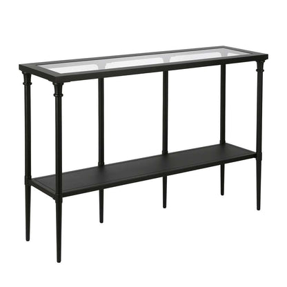 Hudson & Canal - Dafna 45in Wide Rectangular Console Table in Blackened Bronze - AT0413 veiw 1