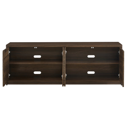 Hudson & Canal - Desmond Rectangular TV Stand for TVs up to 78in in Dark Oak - TV2298