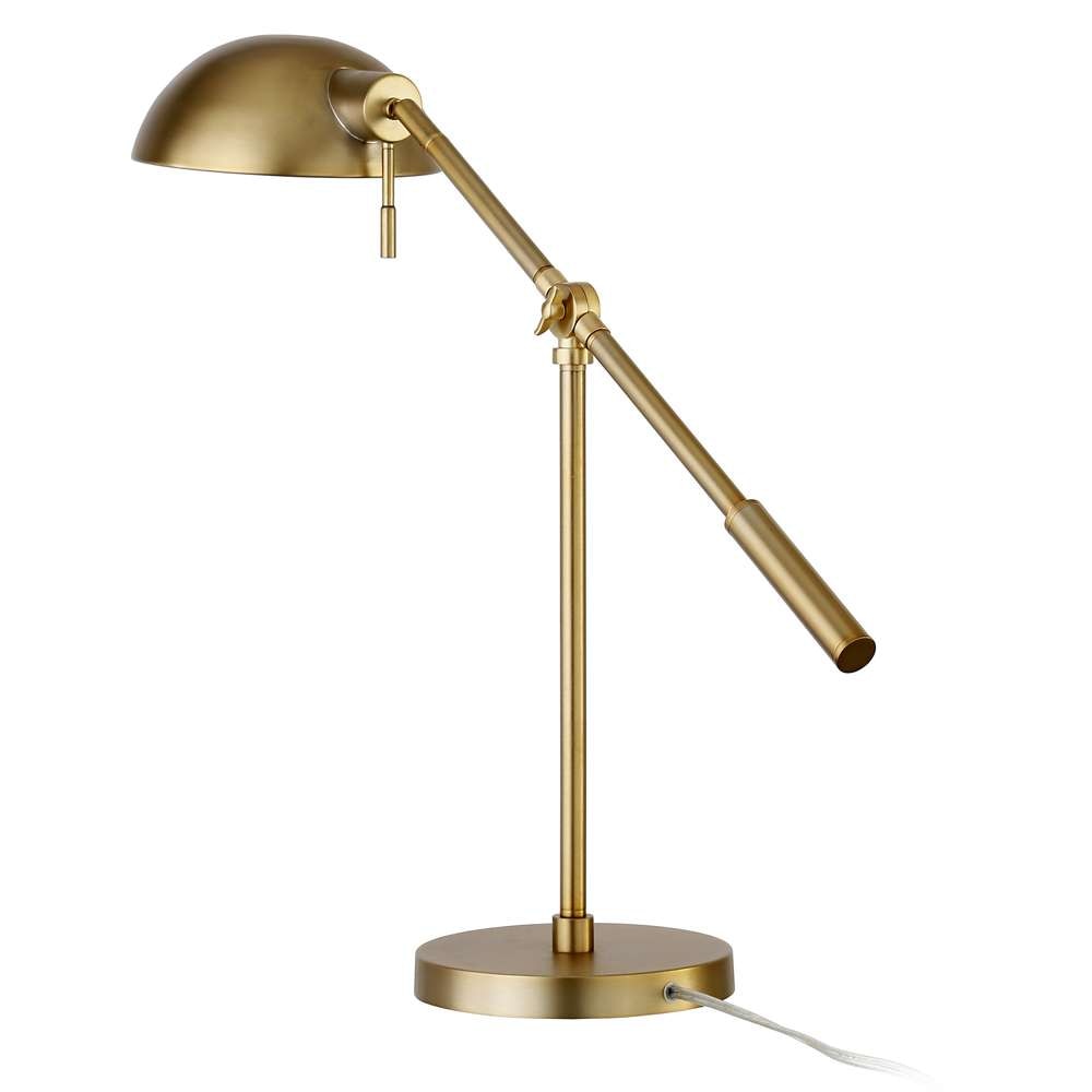 Hudson & Canal - Dexter 23.25in Tall Boom Arm Table Lamp with Metal Shade in Brass/Brass - TL1024 veiw 3