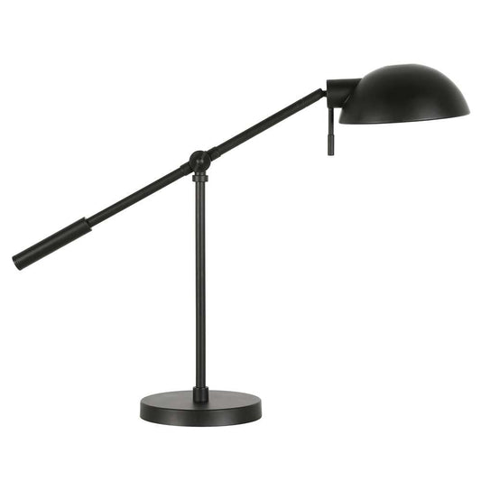 Hudson & Canal - Dexter 23.25in Tall Boom Arm Table Lamp with Metal Shade in Blackened Bronze/Blackened Bronze - TL1023 veiw 1