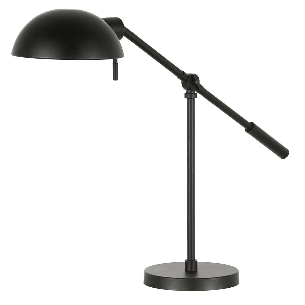 Hudson & Canal - Dexter 23.25in Tall Boom Arm Table Lamp with Metal Shade in Blackened Bronze/Blackened Bronze - TL1023 veiw 3