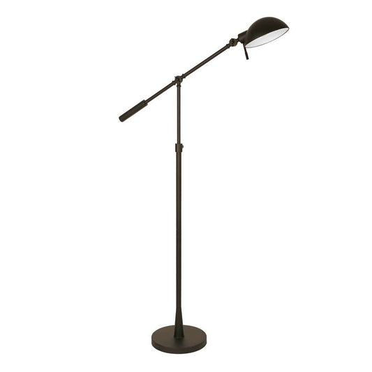 Hudson & Canal - Dexter Height Adjustable/Tilting Floor Lamp with Metal Shade in Blackened Bronze/Blackened Bronze - FL0243 veiw 1