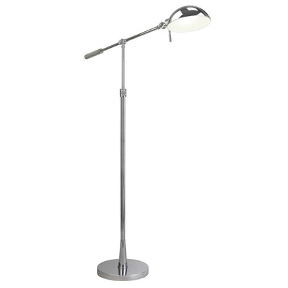 Hudson & Canal - Dexter Height Adjustable/Tilting Floor Lamp with Metal Shade in Polished Nickel/Polished Nickel - FL1592 veiw 3