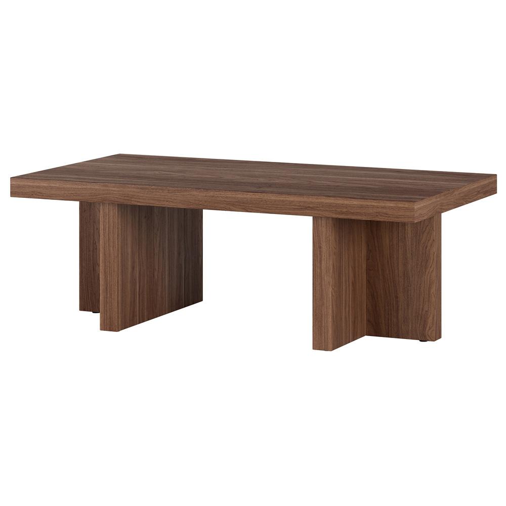 Hudson & Canal - Dimitra 44in Wide Rectangular Coffee Table in Satin Walnut - CT2333 veiw 3