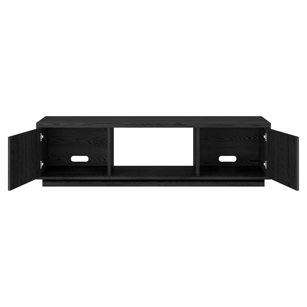 Hudson & Canal - Dorian Rectangular TV Stand for TVs up to 65in in Black Grain - TV2305
