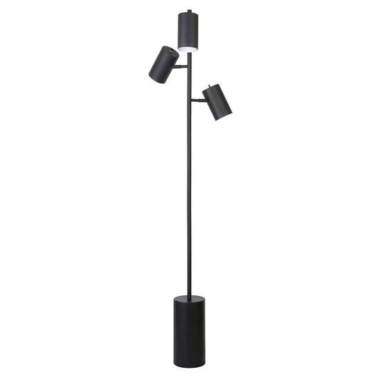 Hudson & Canal - Dorset 3-Light Floor Lamp with Metal Shades in Blackened Bronze/Blackened Bronze - FL1577 veiw 1