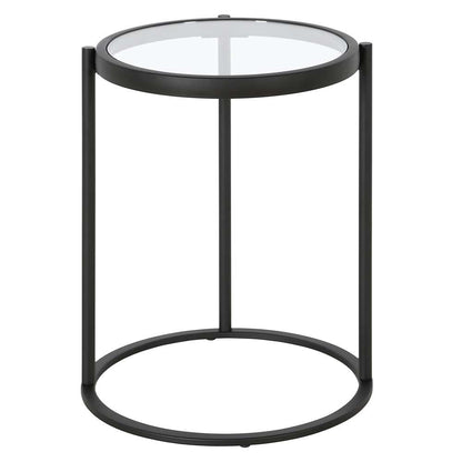 Hudson & Canal - Duxbury 16in Wide Round Side Table in Blackened Bronze - ST1354 veiw 3
