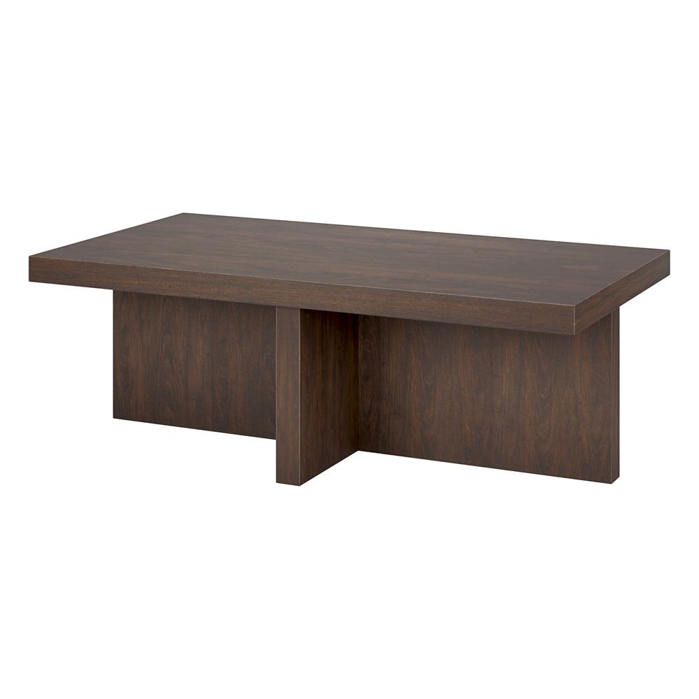 Hudson & Canal - Elna 44in Wide Rectangular Coffee Table in Alder Brown - CT2106 veiw 3