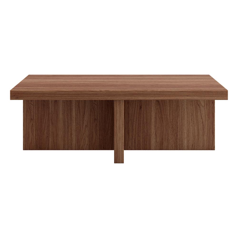 Hudson & Canal - Elna 44in Wide Rectangular Coffee Table in Satin Walnut - CT2334 veiw 2