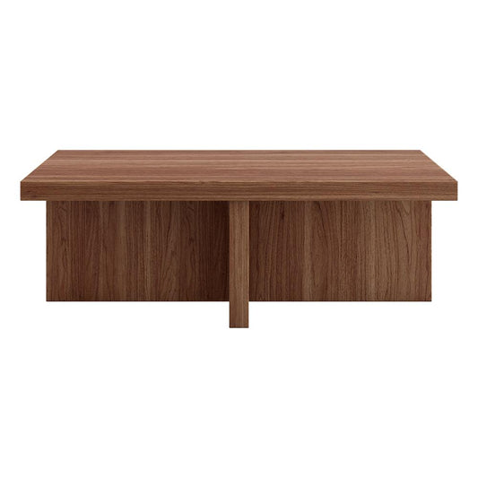 Hudson & Canal - Elna 44in Wide Rectangular Coffee Table in Satin Walnut - CT2334 veiw 2