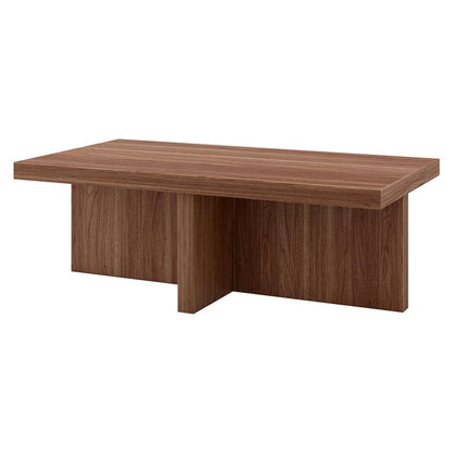 Hudson & Canal - Elna 44in Wide Rectangular Coffee Table in Satin Walnut - CT2334 veiw 3