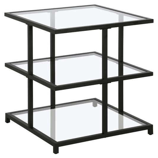 Hudson & Canal - Greenwich 22in Wide Square Side Table in Blackened Bronze - ST1614 veiw 1