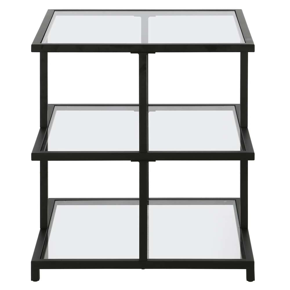 Hudson & Canal - Greenwich 22in Wide Square Side Table in Blackened Bronze - ST1614 veiw 3