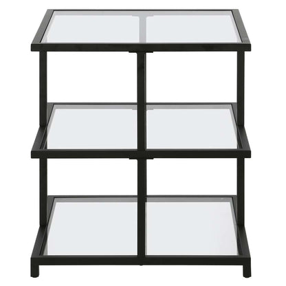 Hudson & Canal - Greenwich 22in Wide Square Side Table in Blackened Bronze - ST1614 veiw 3