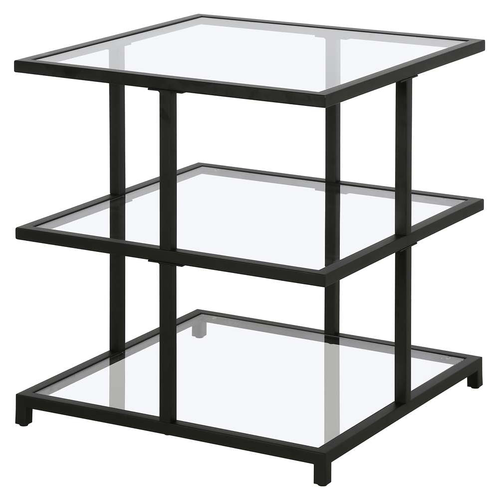 Hudson & Canal - Greenwich 22in Wide Square Side Table in Blackened Bronze - ST1614 veiw 4
