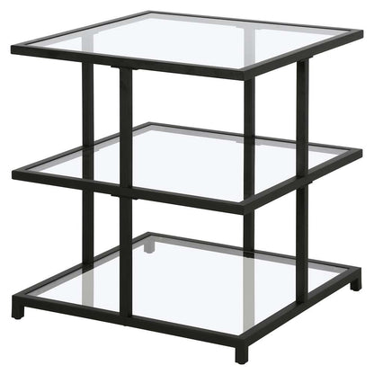 Hudson & Canal - Greenwich 22in Wide Square Side Table in Blackened Bronze - ST1614 veiw 4