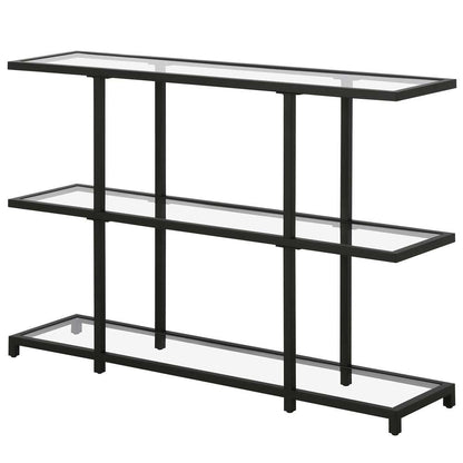 Hudson & Canal - Greenwich 42in Wide Rectangular Console Table in Blackened Bronze - AT1284 veiw 4